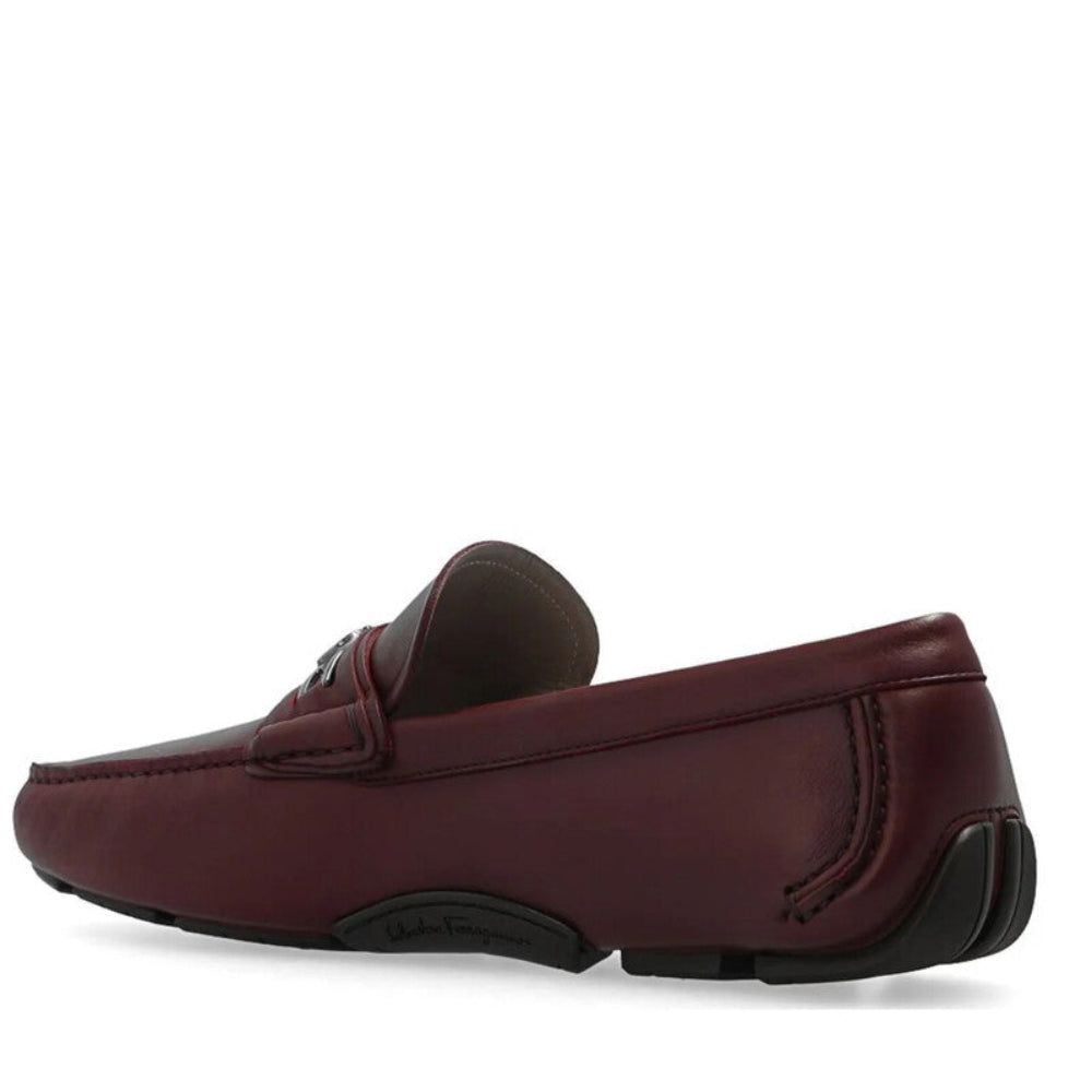 Salvatore Ferragamo Men's Nevada Gancini Leather Driver