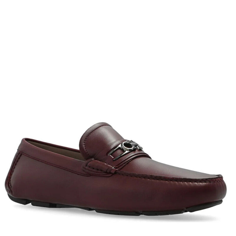Salvatore Ferragamo Men's Nevada Gancini Leather Driver