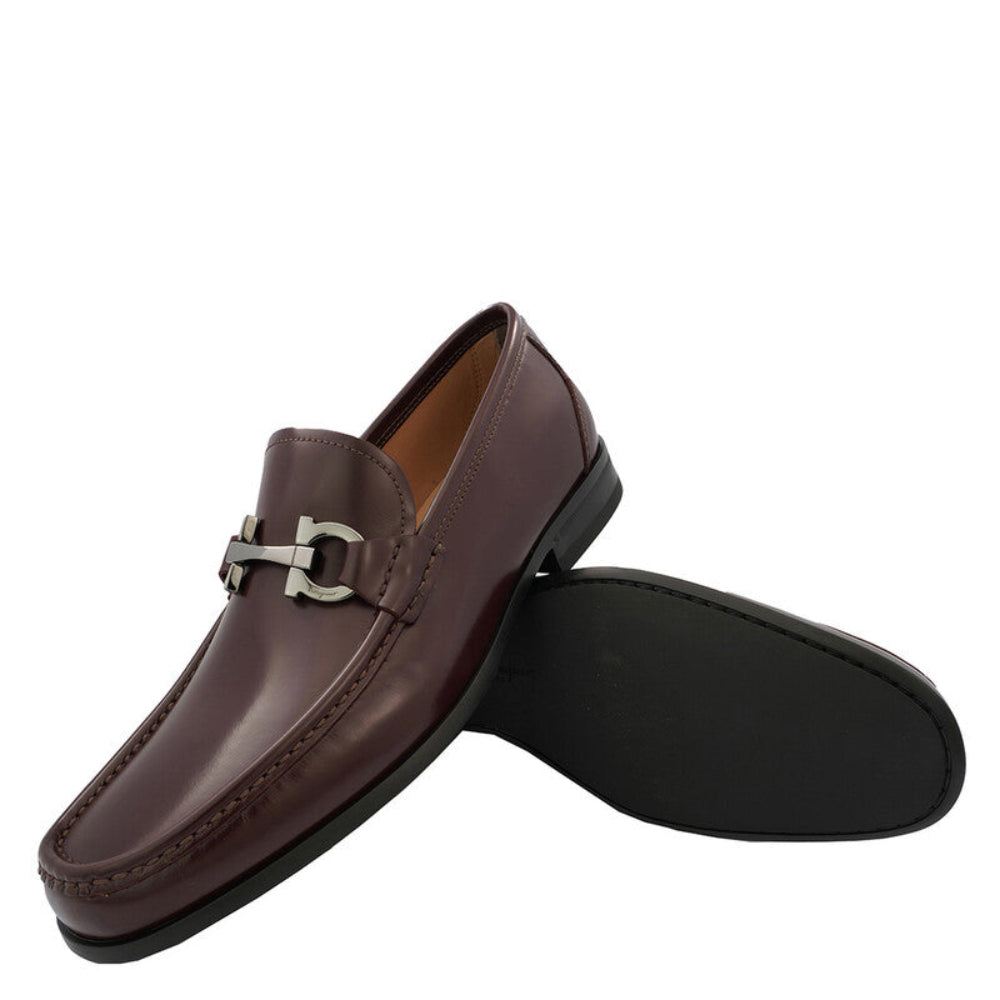 Salvatore Ferragamo Men's Gancini Leather Loafers