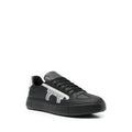 Salvatore Ferragamo Men's Black Gancini Print Low-Top Sneakers