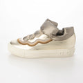 Salvatore Ferragamo Woman's Gancini Gold Metallic Platform Sneakers