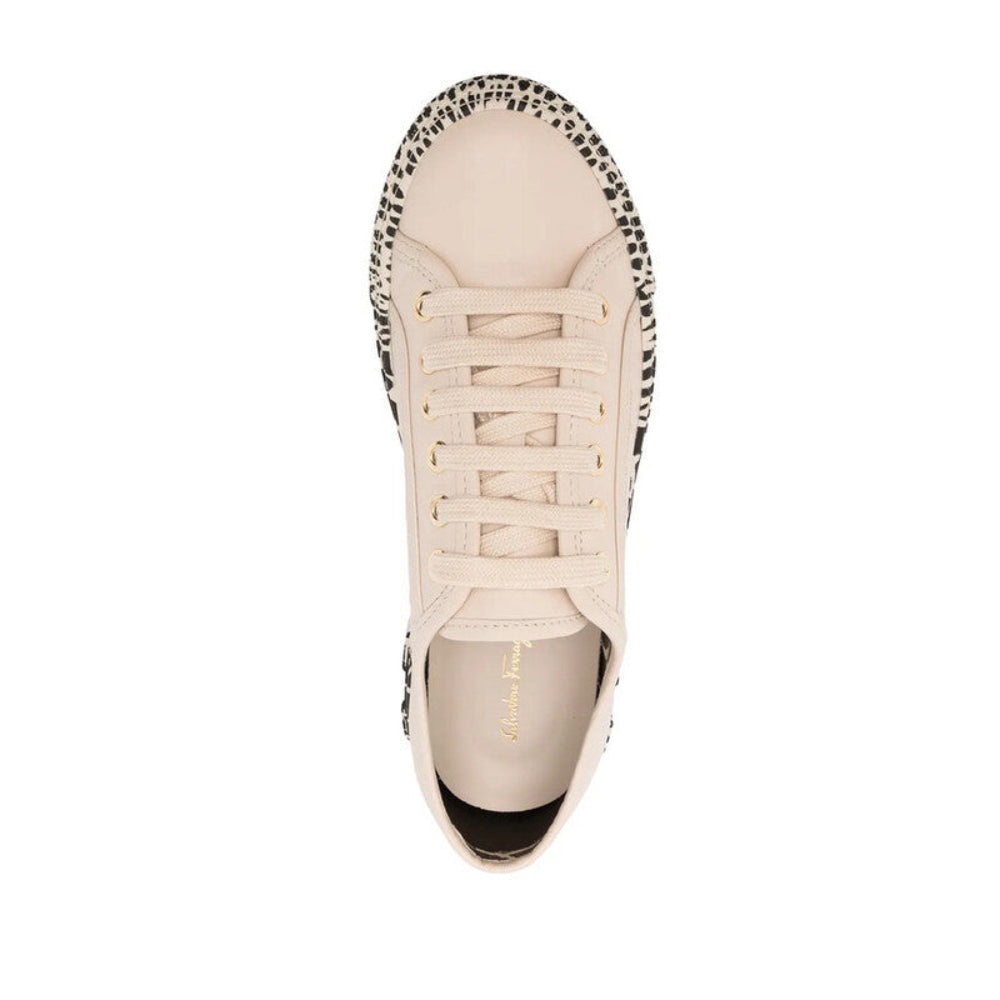 Salvatore Ferragamo Women's Gancini Printed Sneakers