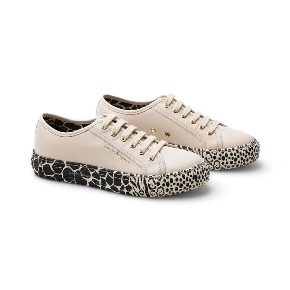 Salvatore Ferragamo Women's Gancini Printed Sneakers