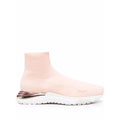 Salvatore Ferragamo Woman's Pink Ninette High-Top Sock Sneakers