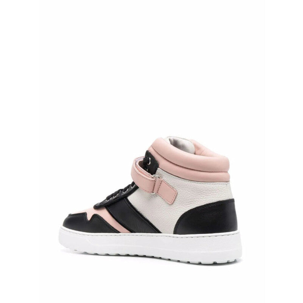 Salvatore Ferragamo Woman's Pink Low-Top Paneled Sneakers