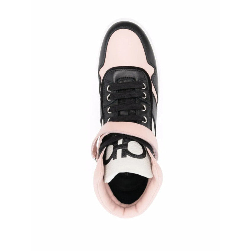 Salvatore Ferragamo Woman's Pink Low-Top Paneled Sneakers