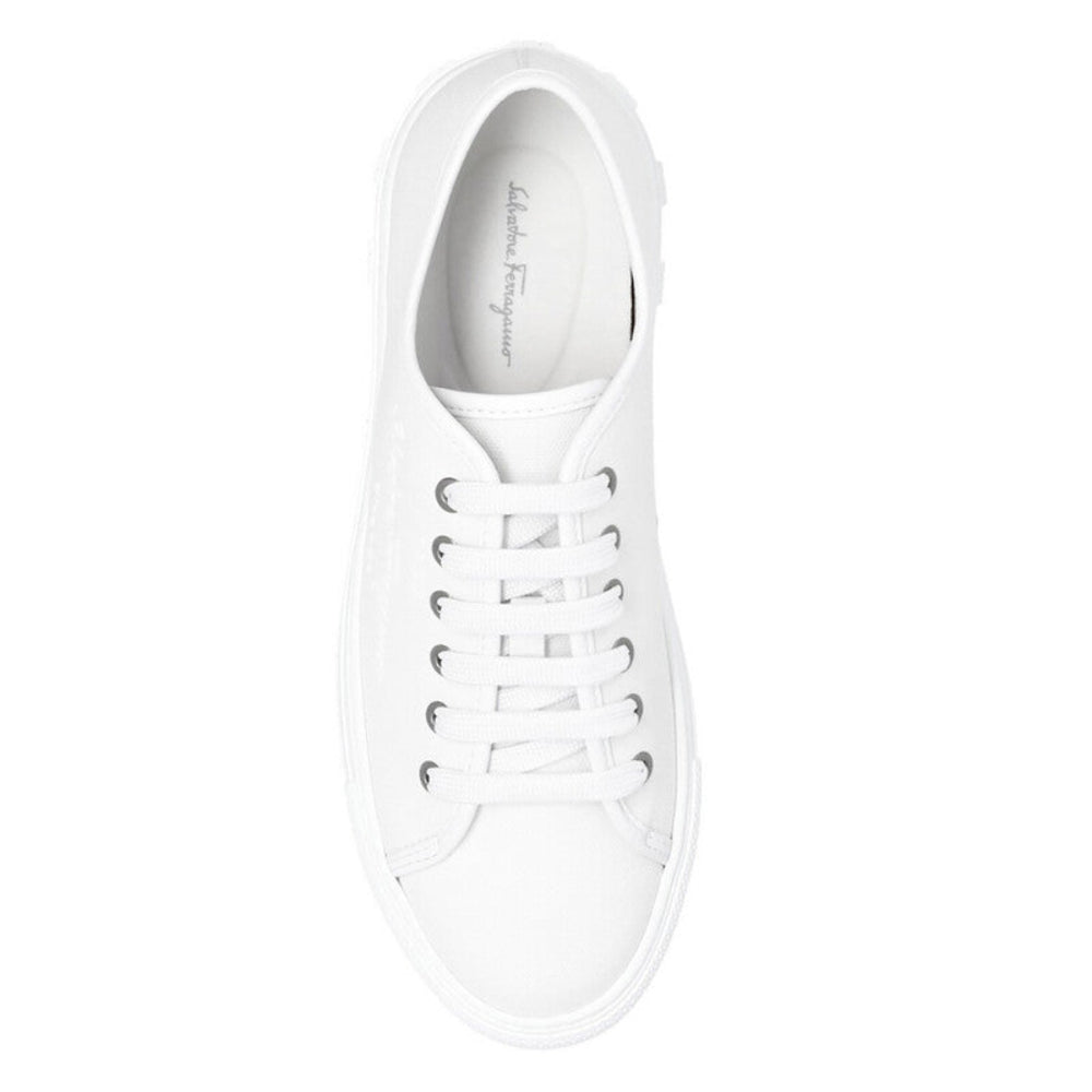 Salvatore Ferragamo Woman's Mediterr Canvas Low Sneakers