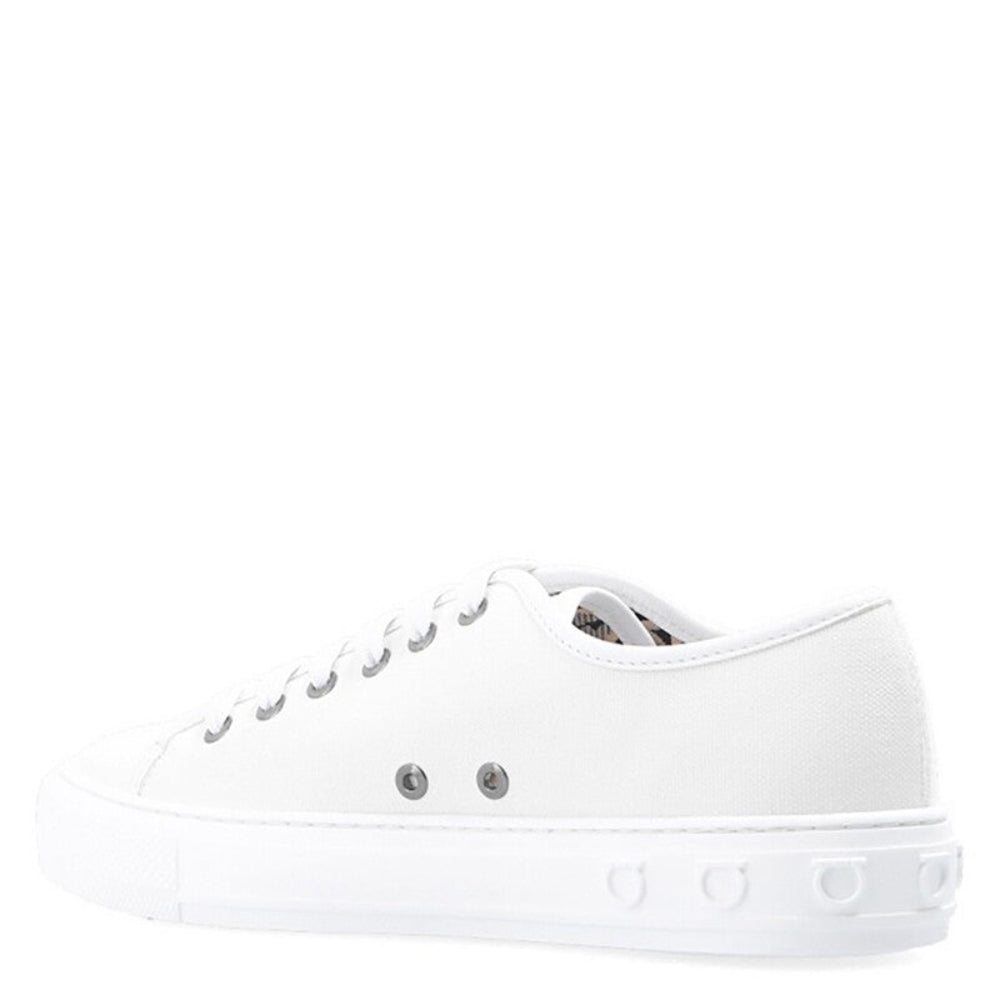 Salvatore Ferragamo Woman's Mediterr Canvas Low Sneakers