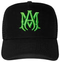 Amiri MA Green Logo Trucker Hat