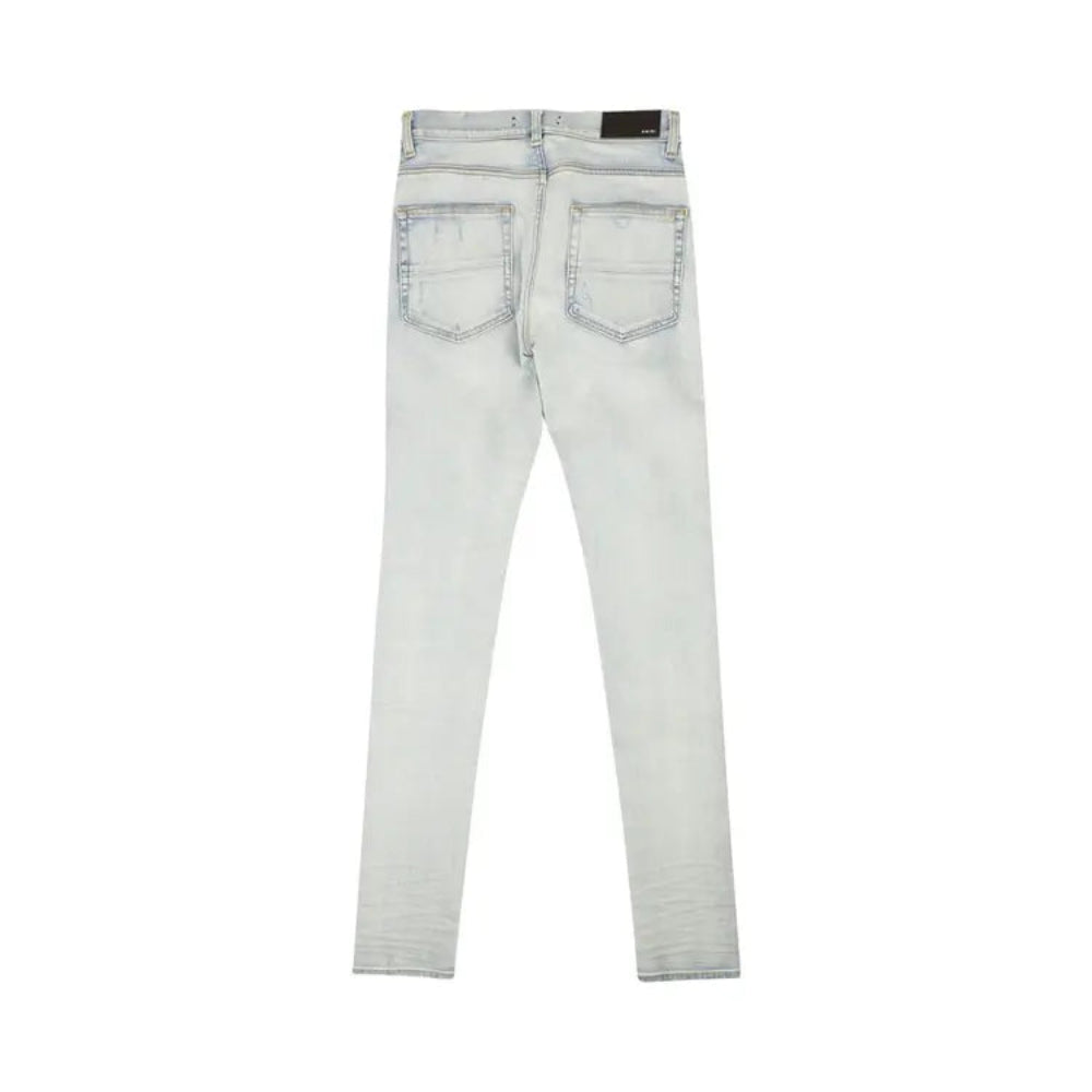 Amiri MX1 Camo Patch Jeans - Light Indigo