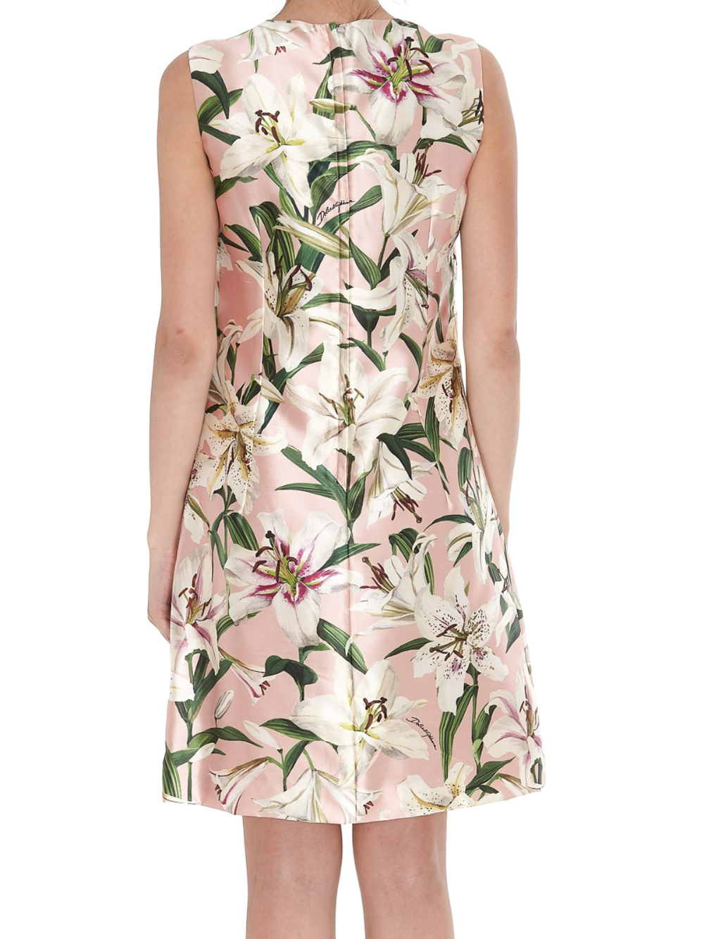 Dolce & Gabbana Women's Floral Print Midi Dress in Pink – Size 42