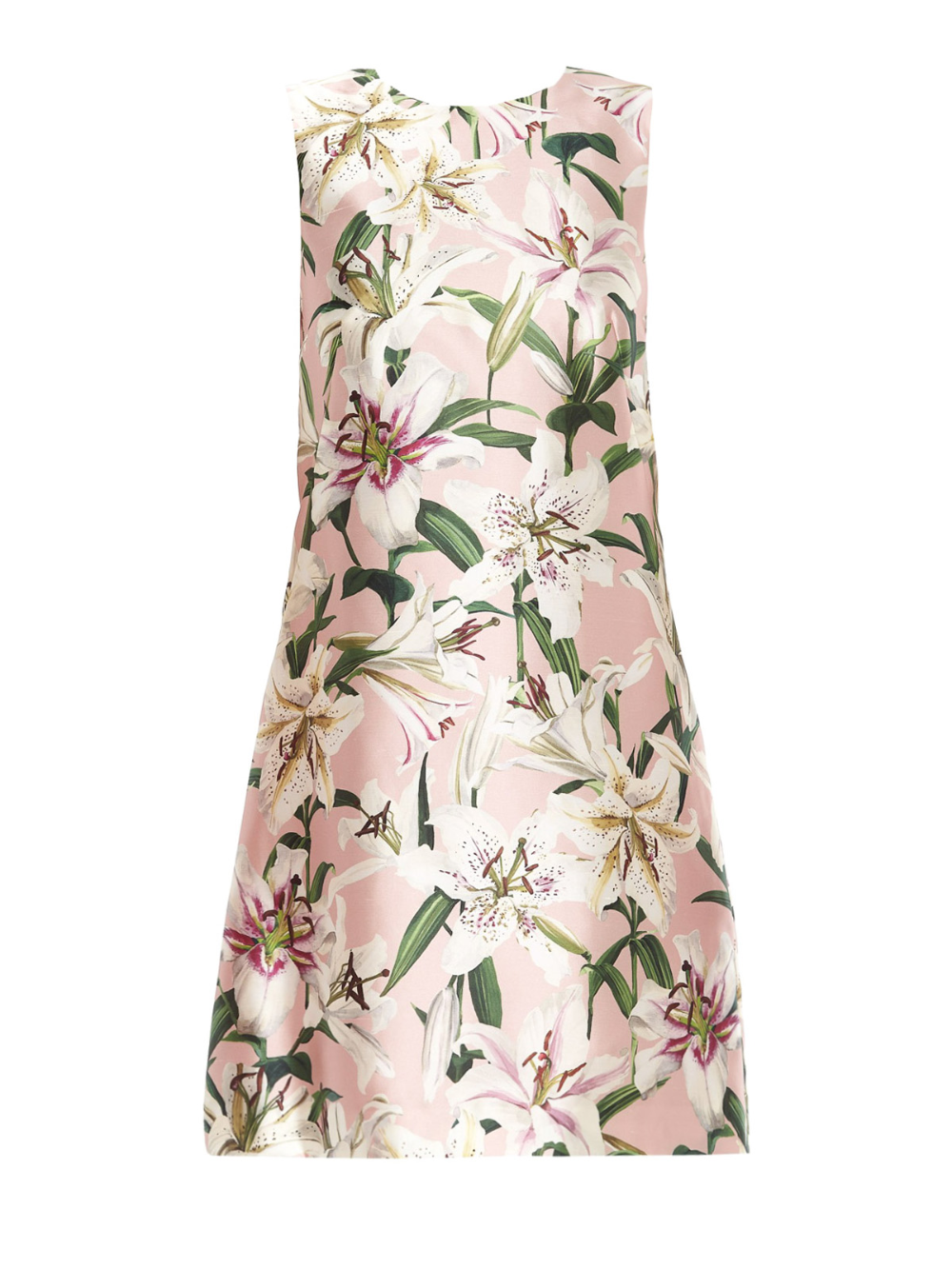 Dolce & Gabbana Women's Floral Print Midi Dress in Pink – Size 42