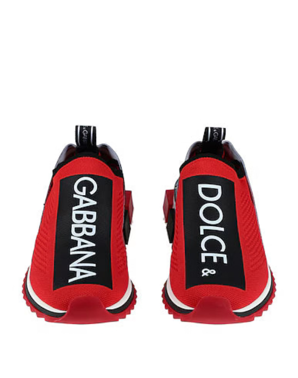Dolce & Gabbana Sorrento Melt Slip-On Sneakers - Red/Black