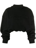 Alexander Wang Women's Signature Logo Sweatshirt in Black – Size XS