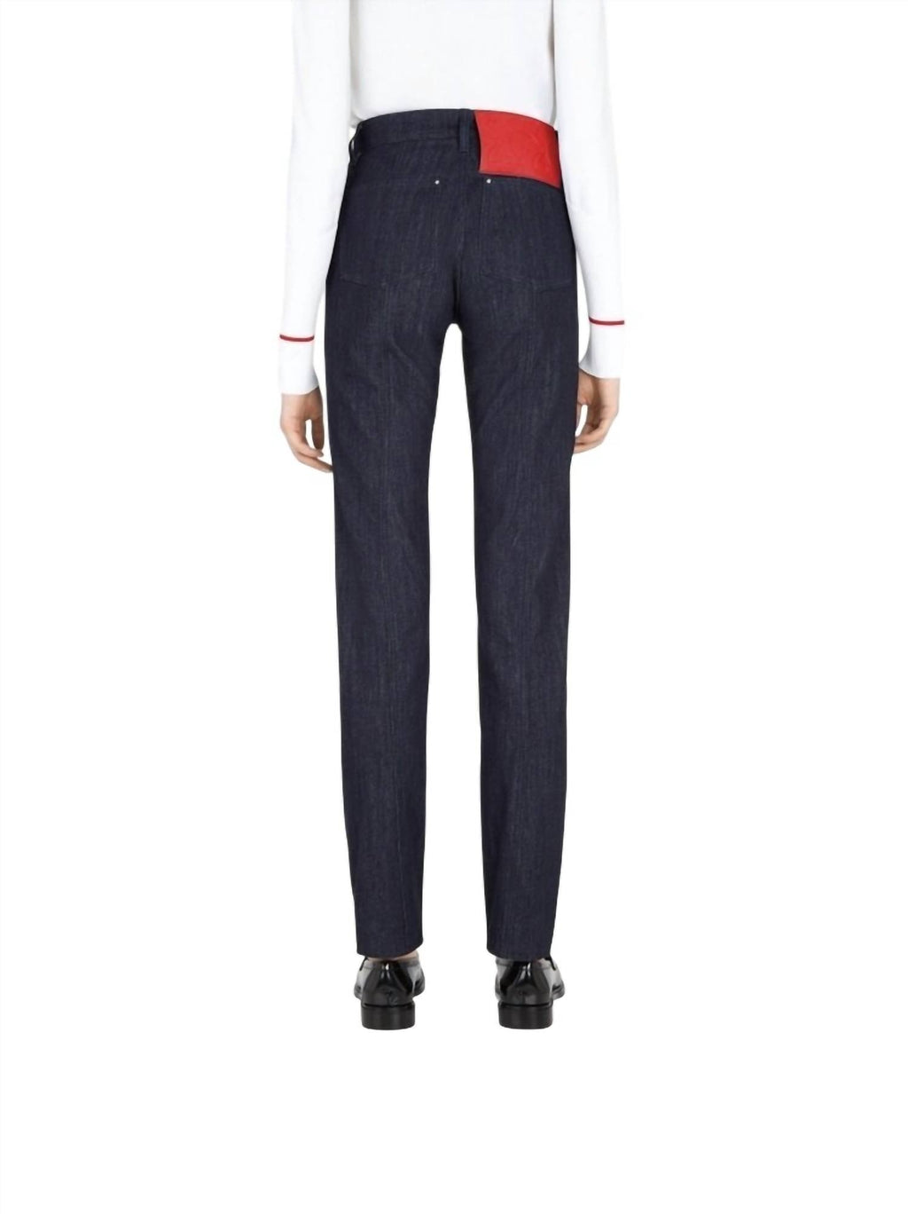 Salvatore Ferragamo Women's 5 Pocket Trouser Pants Blue
