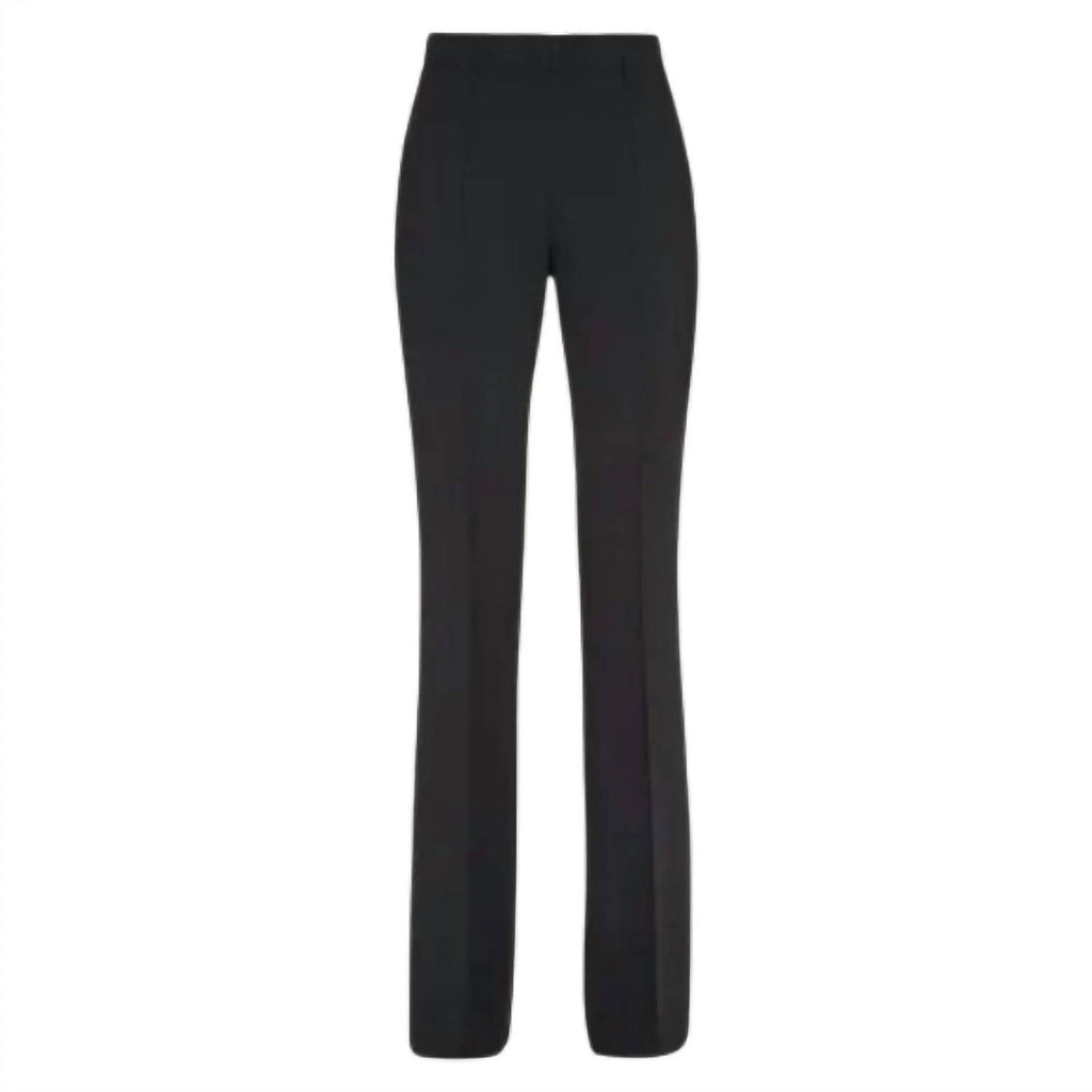 Salvatore Ferragamo Women's Flared Trouser Pants Black