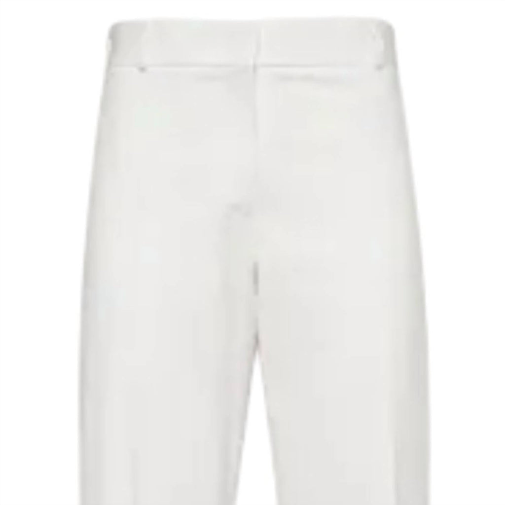 Salvatore Ferragamo Women's High Waist Cotton Trousers White