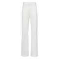 Salvatore Ferragamo Women's High Waist Cotton Trousers White