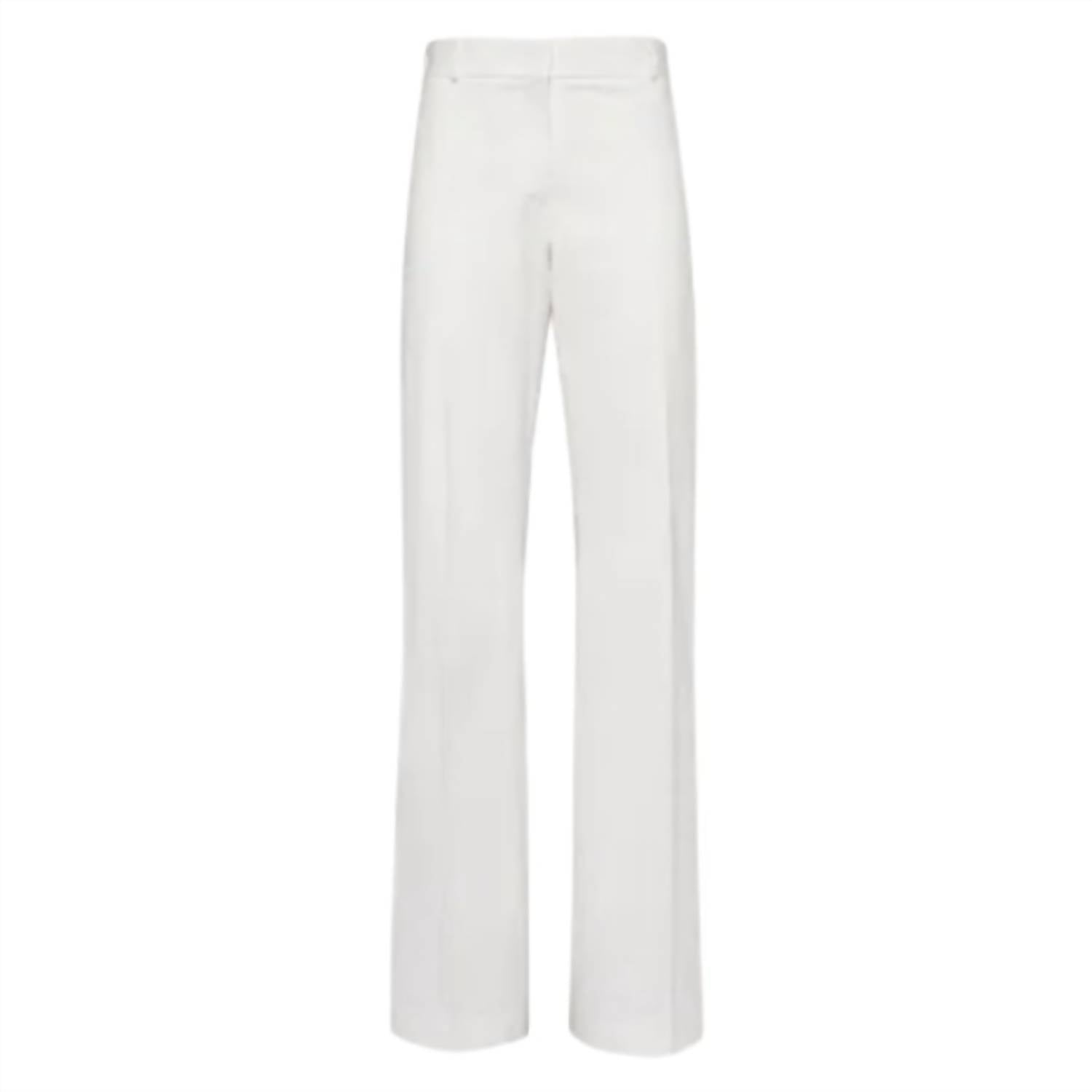 Salvatore Ferragamo Women's High Waist Cotton Trousers White