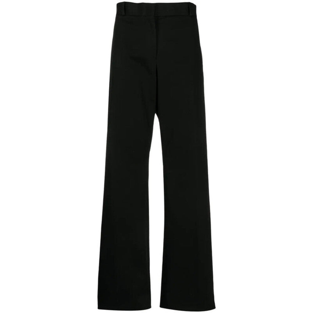Salvatore Ferragamo Women's Cotton Trousers Black