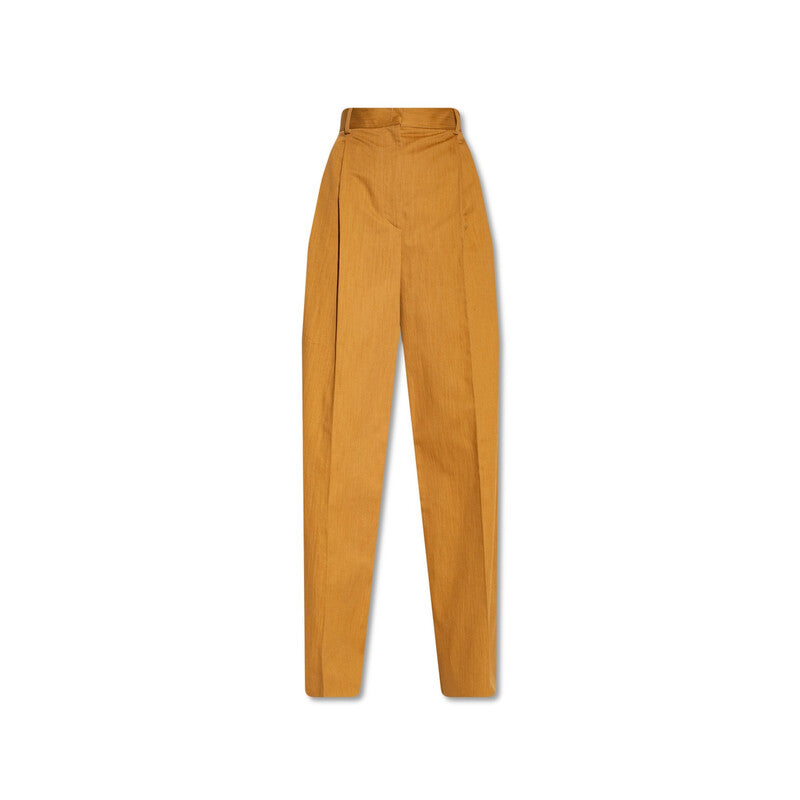 Salvatore Ferragamo Women's High-Waisted Pants Brown