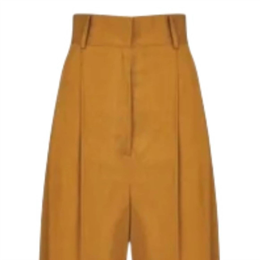 Salvatore Ferragamo Women's High-Waisted Pants Brown