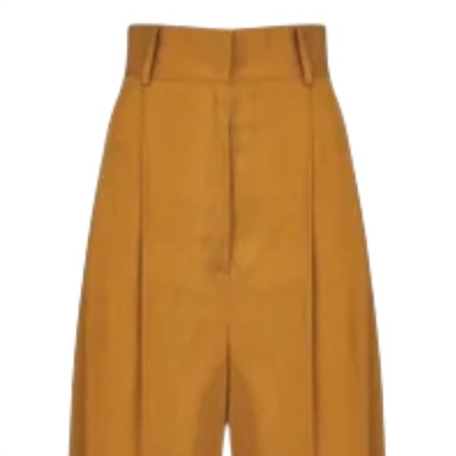 Salvatore Ferragamo Women's High-Waisted Pants Brown
