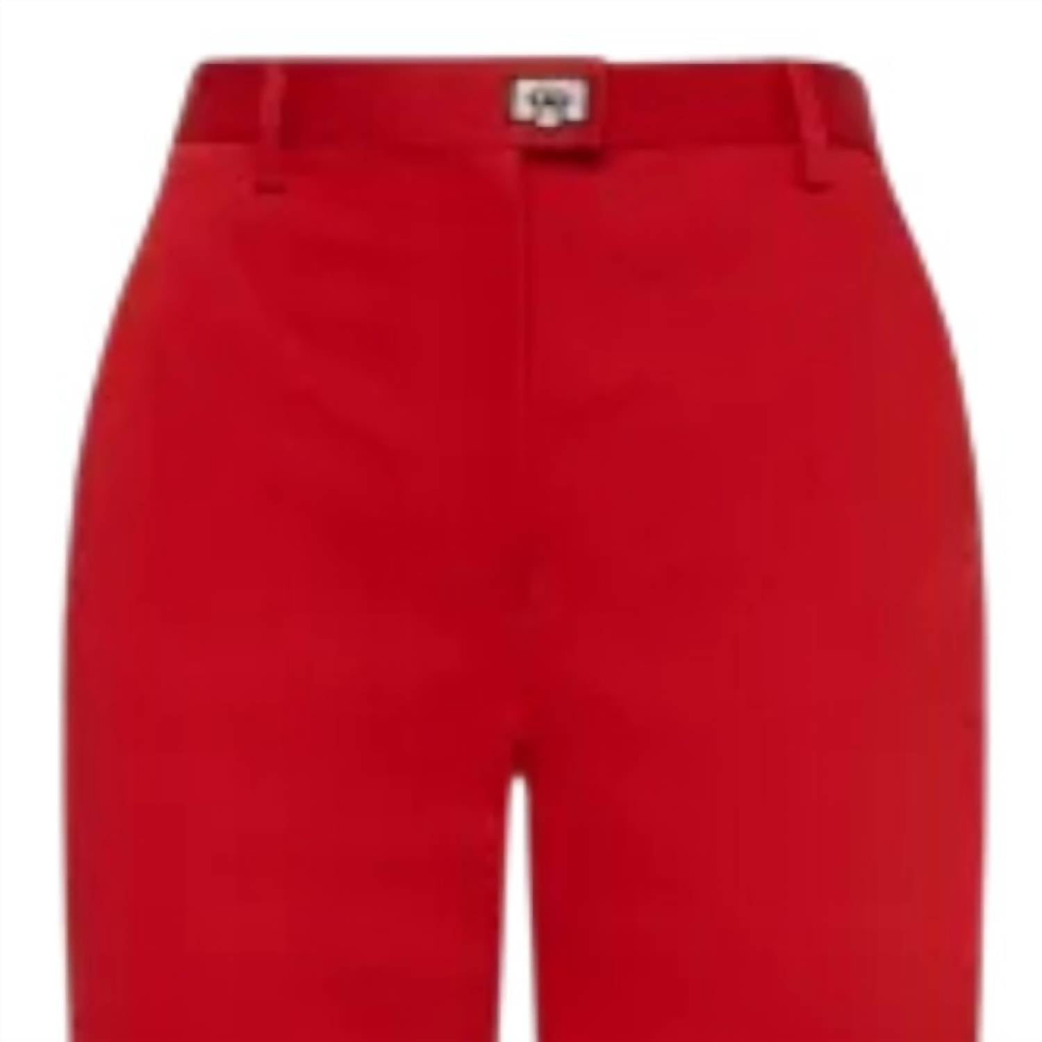Salvatore Ferragamo Women's Ankle-Length Trousers Red