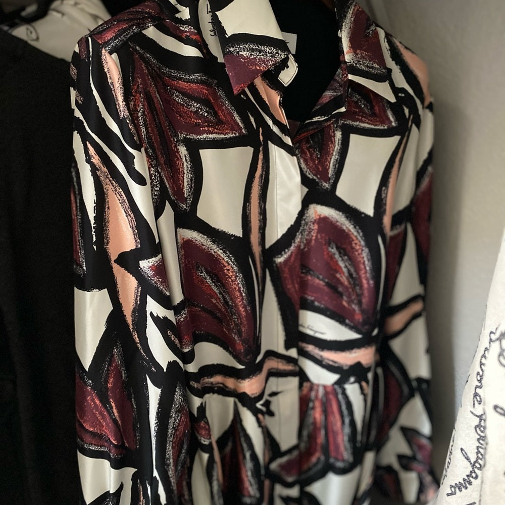 Salvatore Ferragamo Women's Luxury Shirt in Multicolor – Size 42
