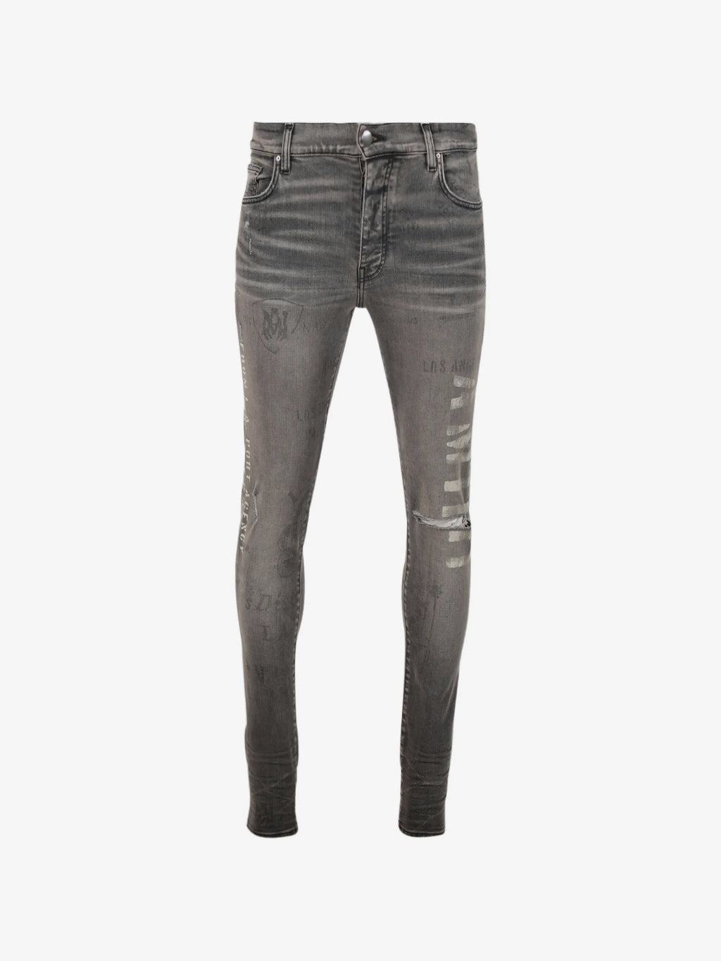 Amiri Military Stencil Jeans - Clay Indigo