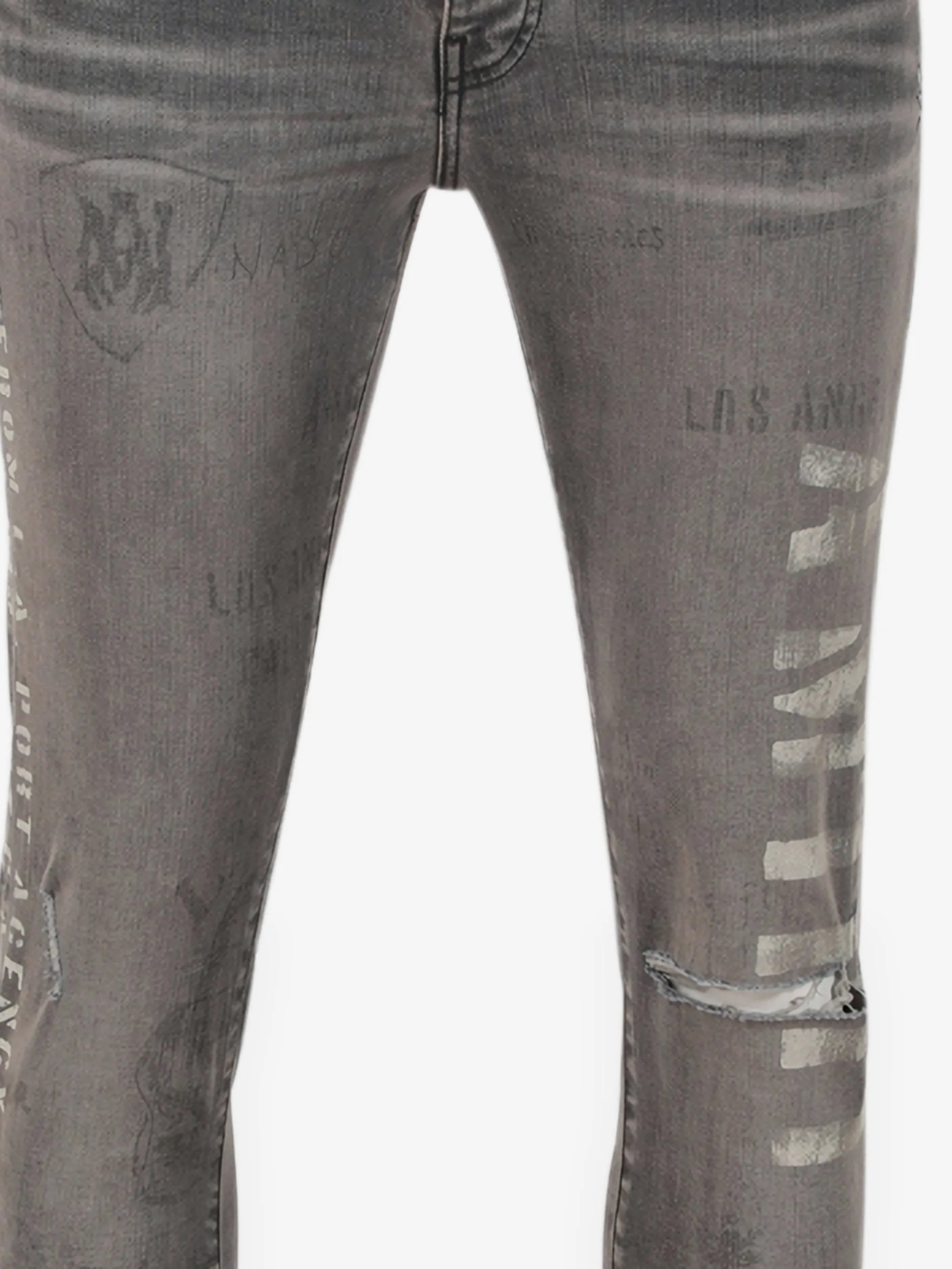 Amiri Military Stencil Jeans - Clay Indigo
