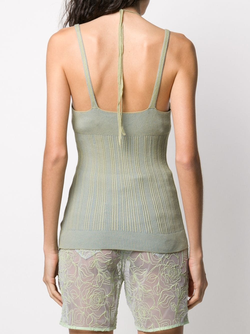 Jacquemus Women's Striped Knit Top in Green – Size 42