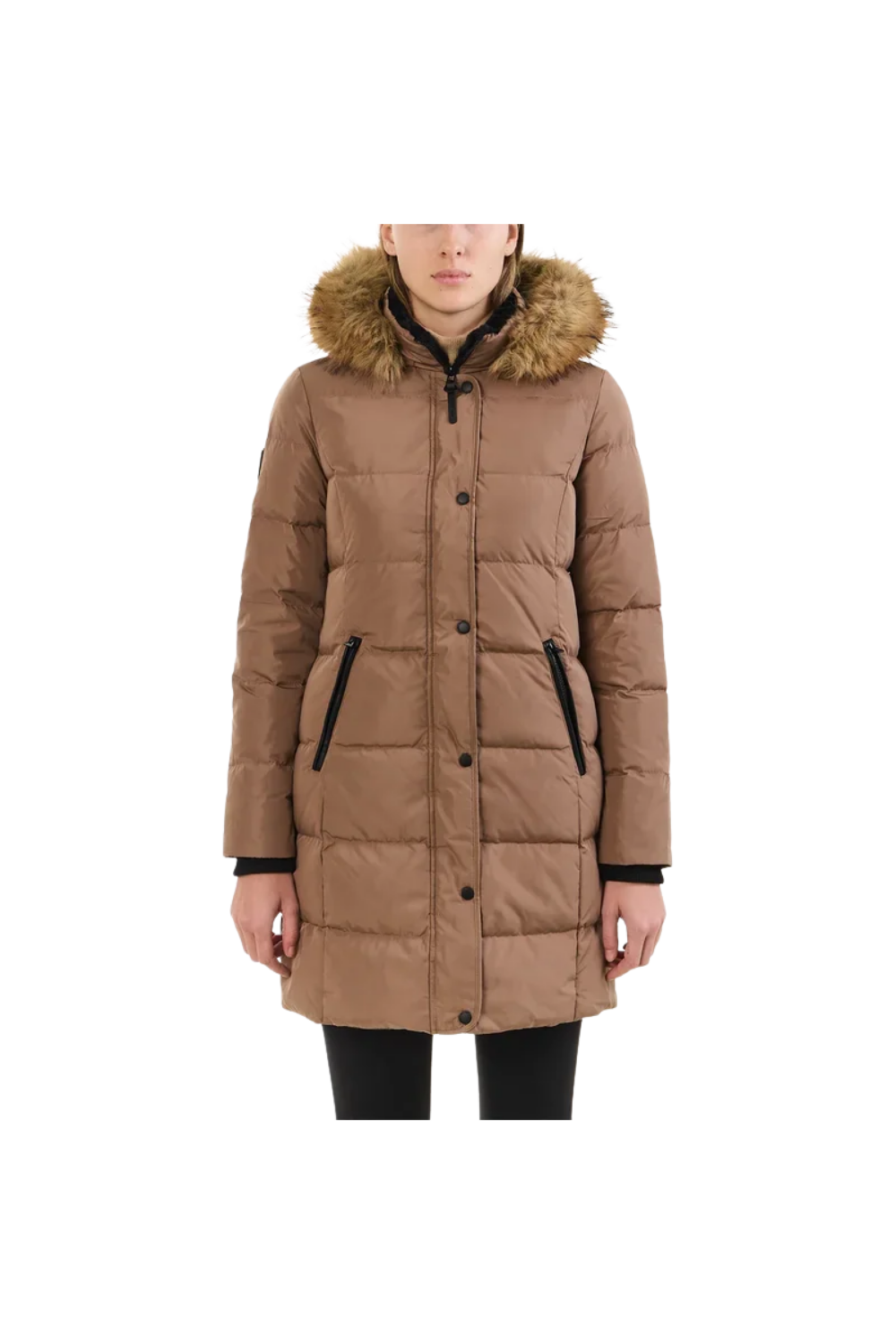 Rudsak Women's Maya Puffer Jackets Taupe 4125522