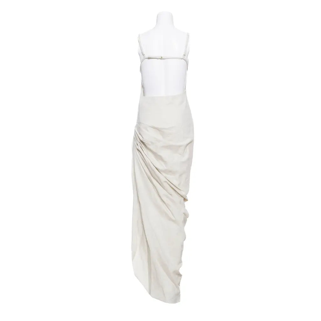 Jacquemus Women's Sculptural Mini Dress in Natural – Size 36