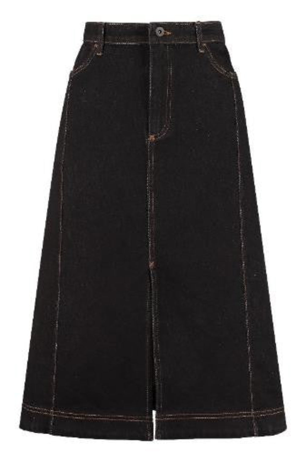 Baum und Pferdgarten Women's Tailored Midi Skirt in Black – Size 38