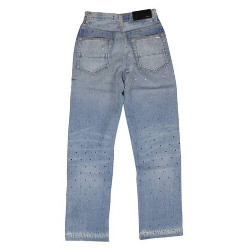 Amiri Gradient Crystal Recon Denim Jeans- Multi Indigo