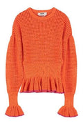 MSGM Women's Contemporary Knit Sweater in Orange – Size S