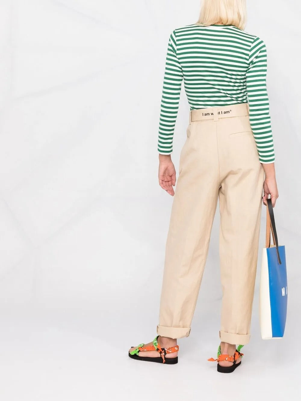 MSGM Women's Contemporary Trousers in Beige – Size 40