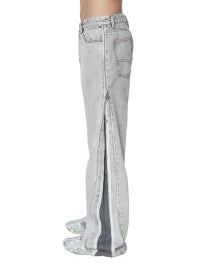 Diesel Grey Straight-Leg Denim Jeans