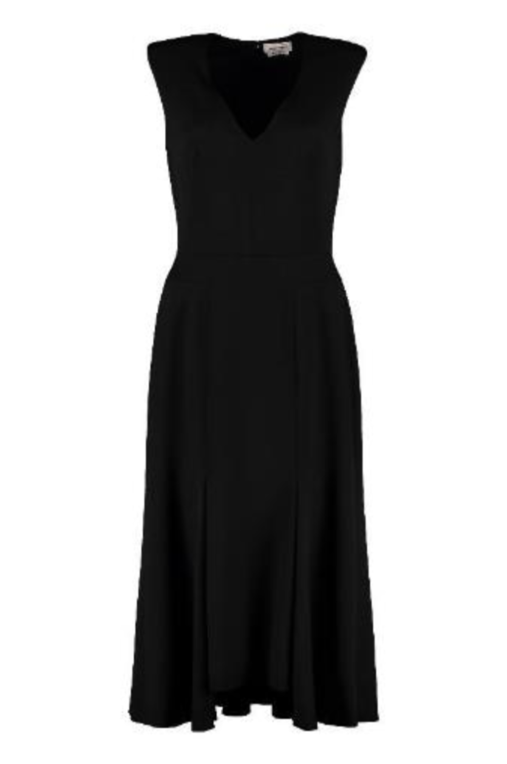 Alexander McQueen Women's Engineered Knit Flare Dress in Black – Size 40