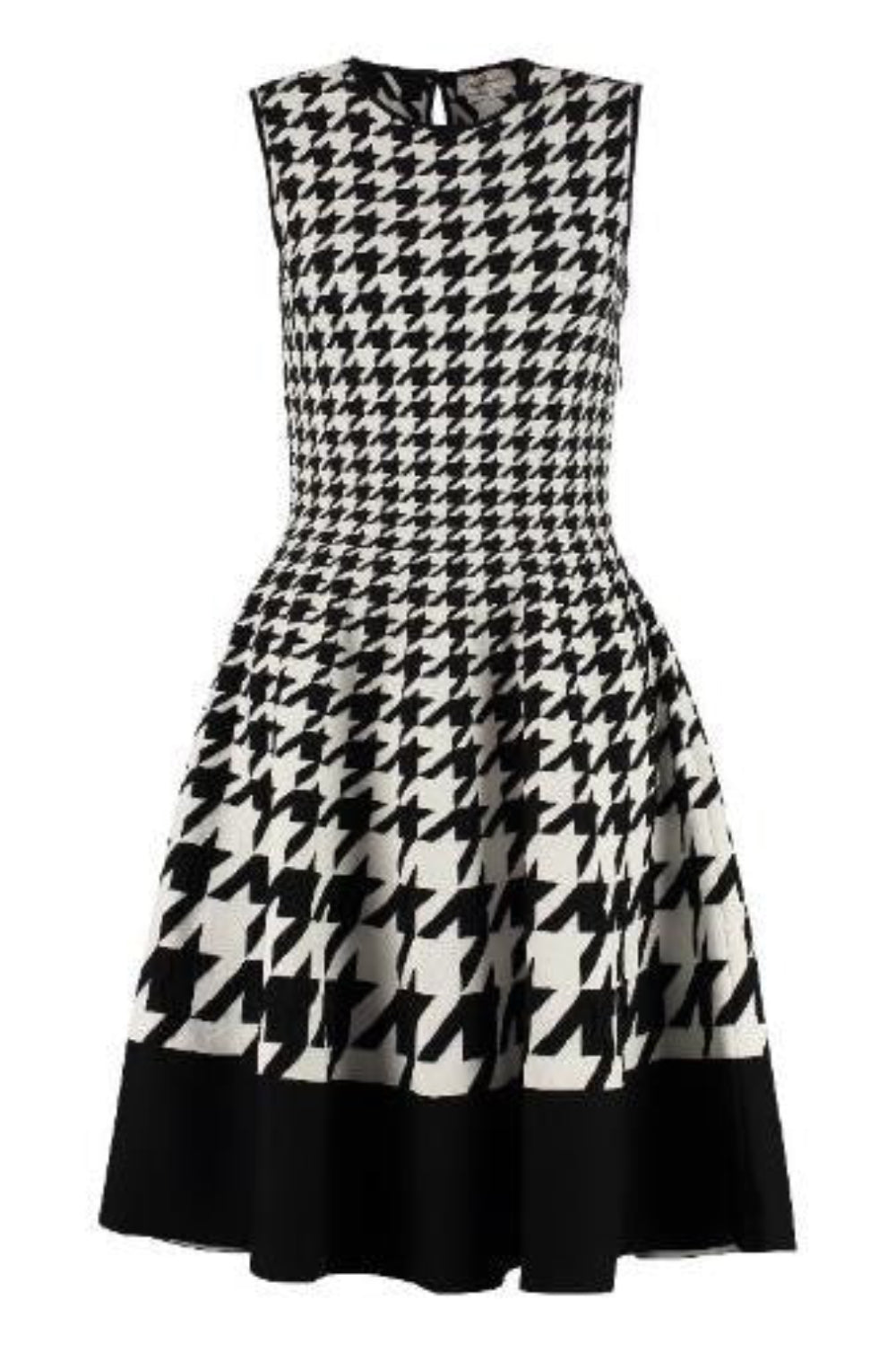 Alexander McQueen Women's Intarsia Knit Dress in Black/White – Size M