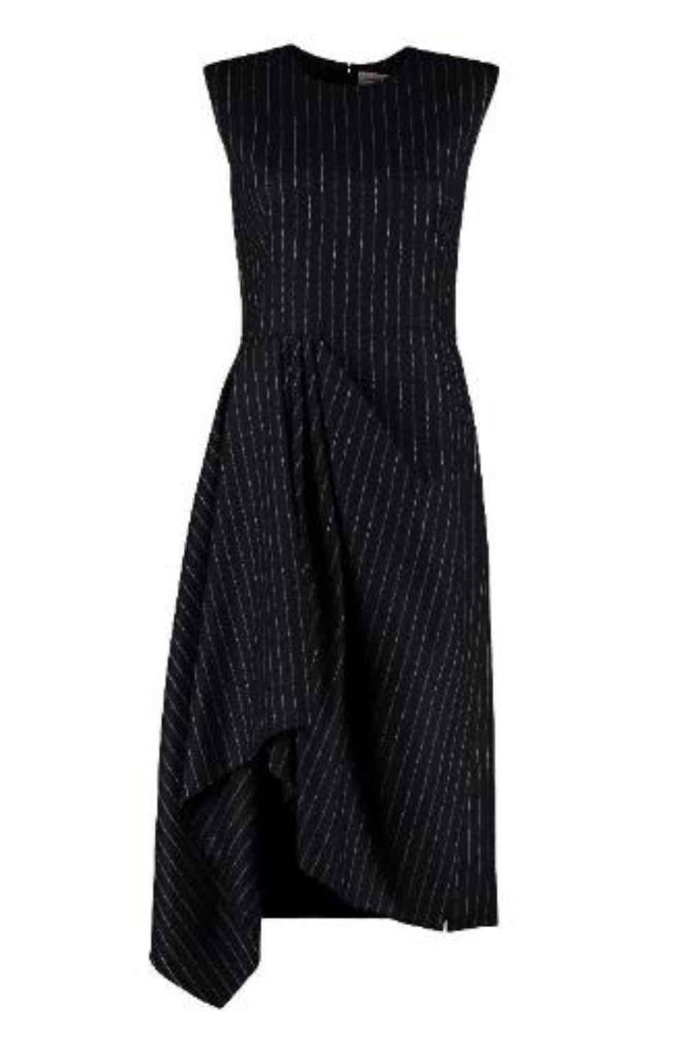 Alexander McQueen Women's Engineered Knit Flare Dress in Blue – Size 40