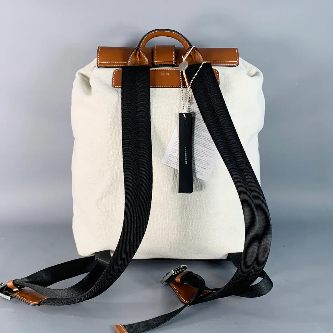 Amiri Canvas Rucksack Backpack - Cream