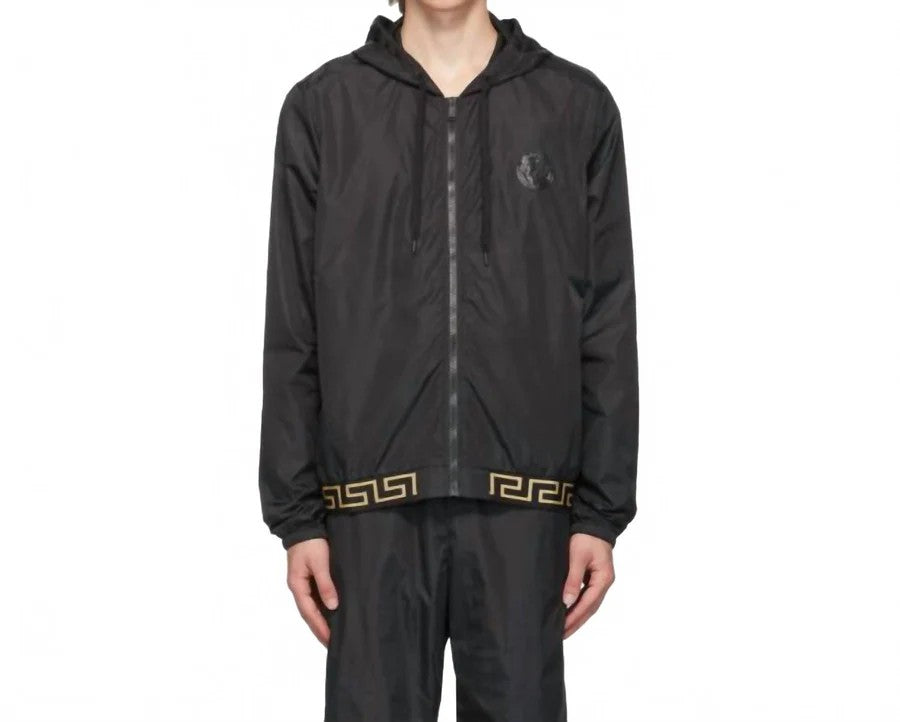 Versace Medusa Logo Nylon Zip-Up Jacket