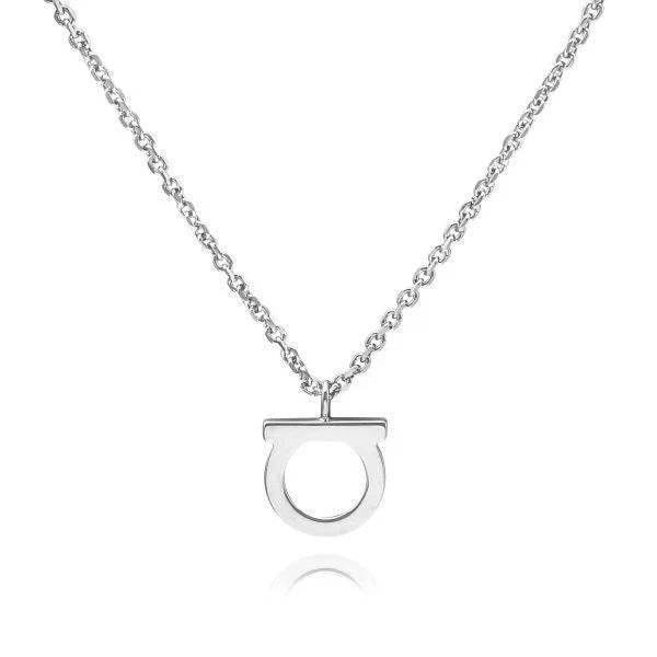 Salvatore Ferragamo Women's Gancini Silver Necklace