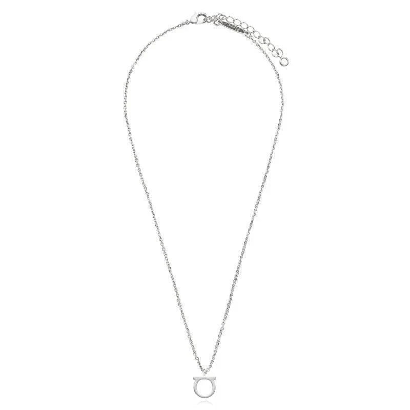 Salvatore Ferragamo Women's Gancini Silver Necklace