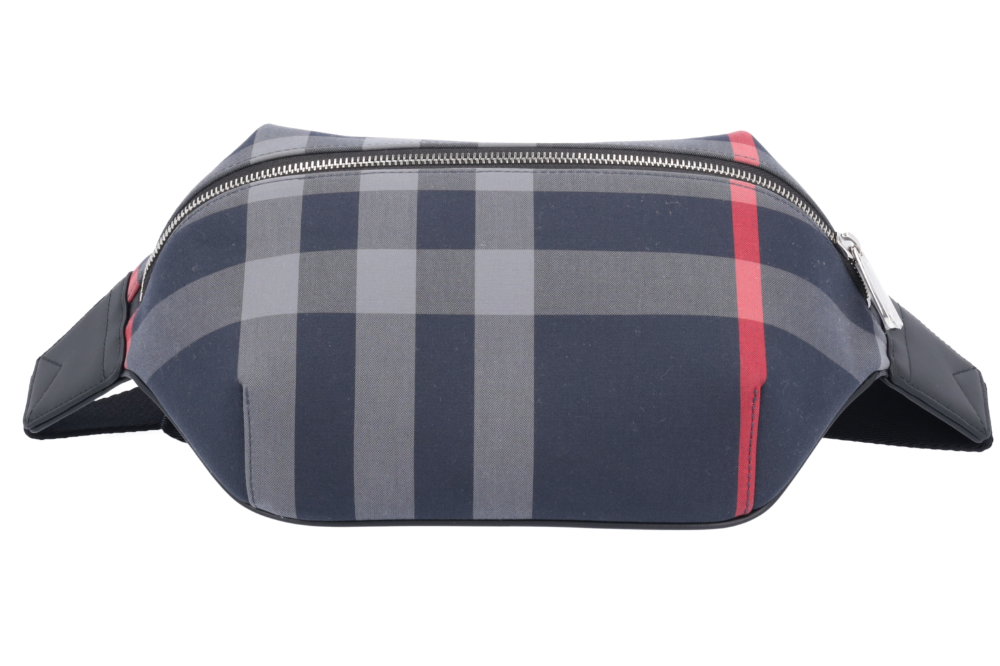Burberry Sonny Navy/Grey Check Zipped Belt Bag