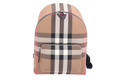 Burberry Jeff Taupe Check Canvas Backpack