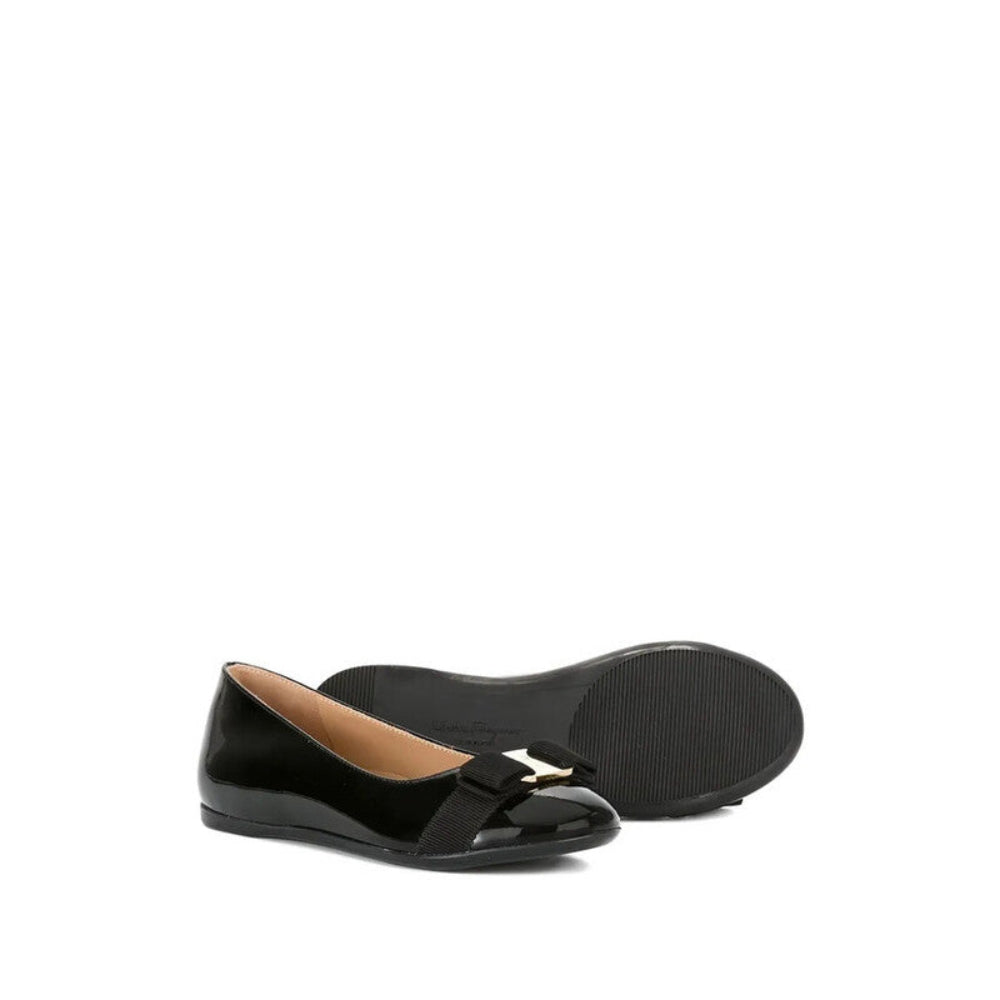 Salvatore Ferragamo Girls Mini Varina Ballet Flats
