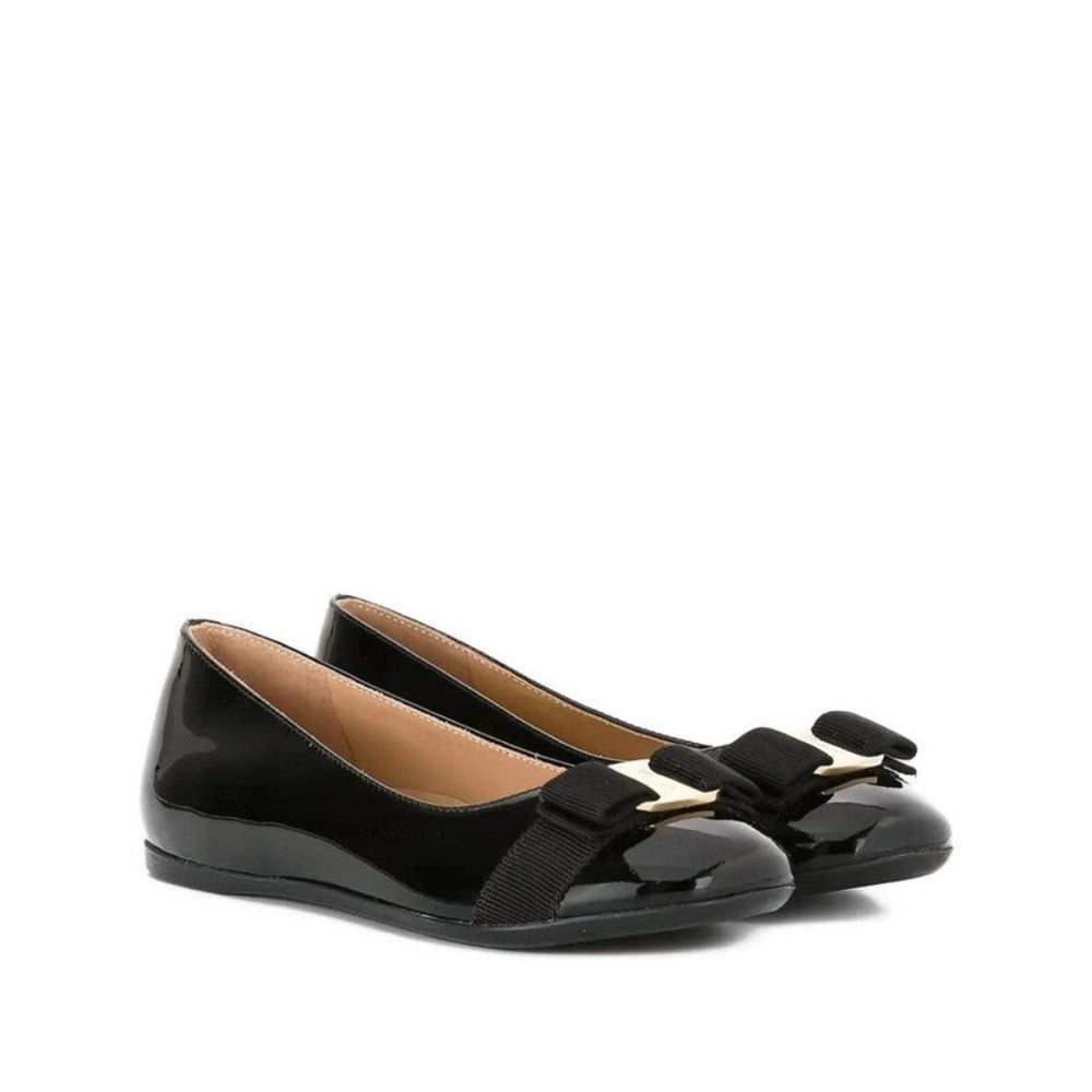 Salvatore Ferragamo Girls Mini Varina Ballet Flats